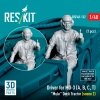 RESKIT RSF48-0132 Driver for MD-3 (A, B, C, T) Mule Deck Tractor (scene 2) (1 pcs) (3D Printed) (1/48)